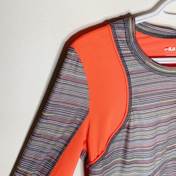 Fila Performance running neon mesh insert top sz S - Picture 5 of 10